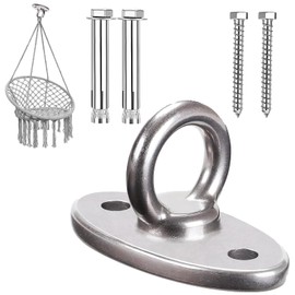 Ceiling hook, heavy duty, punching bag holder, ceiling hook, punch bag holder, M8 eye plate swing hook, stainless steel ceiling hook, swing, for wooden beams/concrete ceilings, yoga, punching bag