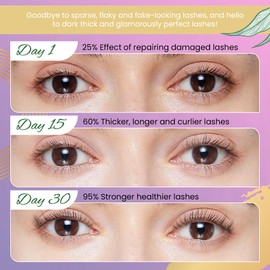 Eman Beauty Eyelash Growth Serum - Natural Lash Enhancer for Longer, Thicker, Fuller Eyelashes_ Growth Booster for Stronger, Healthier Lashes - 3ml