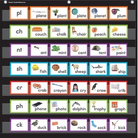 Teacher Created Resources Consonant Blends & Digraphs Pocket Chart Cards