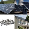 Qjaiune 50Pcs Trailer Frame Wire Clips, 23mm Length Solar Panel