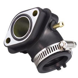 Amavoler GY6 125cc 150cc Carburetor Intake Manifold Pipe Aftermarket Replacement Parts Fits For 152QMI 157QMJ Engine Chinese Scooter Moped ATV Go-Kart. (1 Pcs)