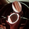 Hilitand Espejo de Maquillaje de Viaje con Luz LED, Doble