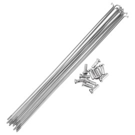 HEROFFIX 12 Set 14G Bicycle Spokes 251mm Bike Wheel Spokes 304 Stainless Steel Silver Tone