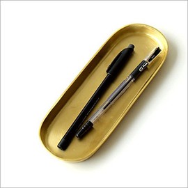 Pen tray fashion antique retro pen stand Brass Long Tray [ras2510]