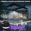 VOPHICHO Solar Shed Light Outdoor Indoor, Upgrade 244 LED 360°