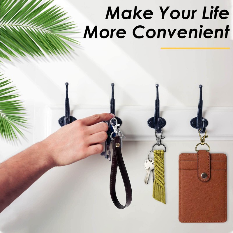 Swivel Clasp Hooks, Anezus 80Pcs Key Chain Clip Hooks, D