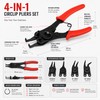 4-in-1 Circlip Pliers Set for Ring Repairs – Interchangeable Snap