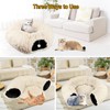 LifeIdeas Large Cat Tunnel Bed, Cat Tunnel Foldable Donut Tunnel