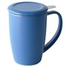 FORLIFE Curve Tall Tea Mug with Infuser and Lid, 15-Ounce,