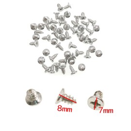 JZK 200 x Stainless steel flat head phillips wood screw M4 x 8mm fasteners bolts self tapping screws