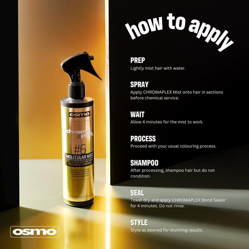 Osmo Chromaplex Molecular Mist. Pre colour treatment Bond Builder Mist.