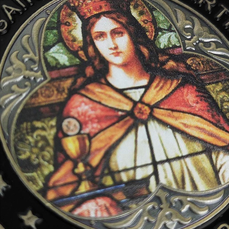 Saint Barbara Prayer Coin for Us Patron Saint Medal Challenge