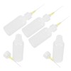 TEHAUX 5 Pcs Precision Tip Applicator Bottles Lightweight Plastic Glue