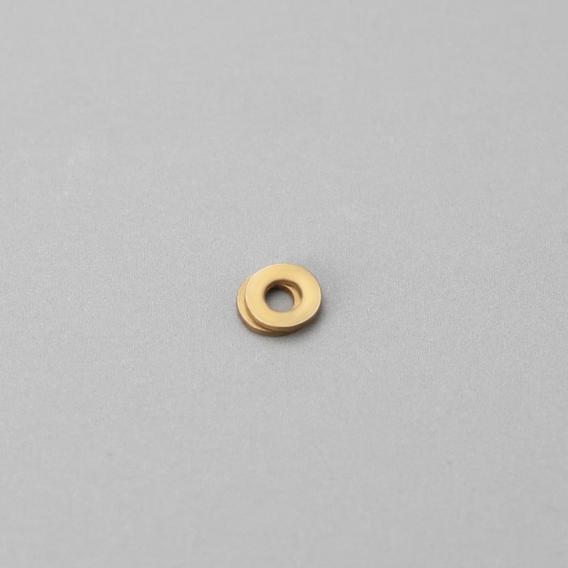eMagTech 50PCS M1.2 Miniature Brass Washers, Flat Copper Sealing Washers