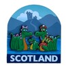 LILAJ Scotland Fridge Magnet Set Scottish Souvenirs Featuring Edinburgh Castle,