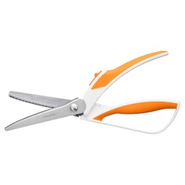Fiskars Fiskars Pinking Shears, Zig-Zag Edge, Stainless Steel Blades, Precision Cuts for Sewing, Easy Action Spring Assist Fabric Scissors
