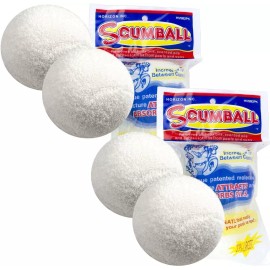 Scumball Surface Oil Absorber Removes Scum Oils from Pool Spa 4 pk Floating Ball