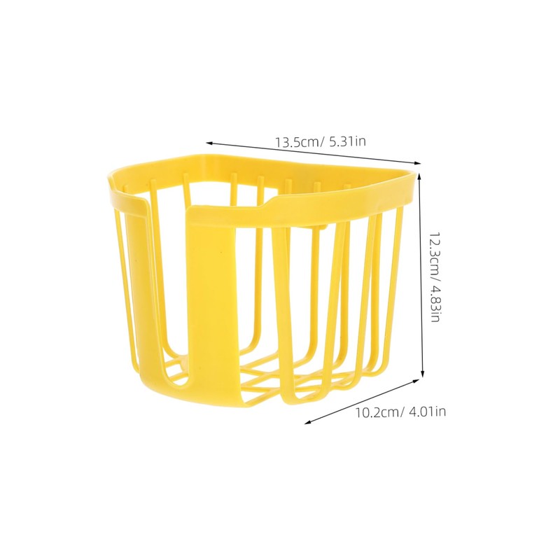 IWOWHERO Set of 8 Wall-Mounted Planter Baskets Plastic Container Pots