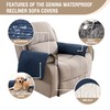 Genina Waterproof Recliner Armrest Covers - Non - Slip, Washable