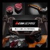BIKERS BK-K0376-GRY Ninja 650 Z650 Aluminum Gray Key Switch Cover