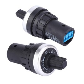 Single Circle 22 mm Potentiometer, 2K Potentiometer, 2W Adjustable Carbon Film for Replacement