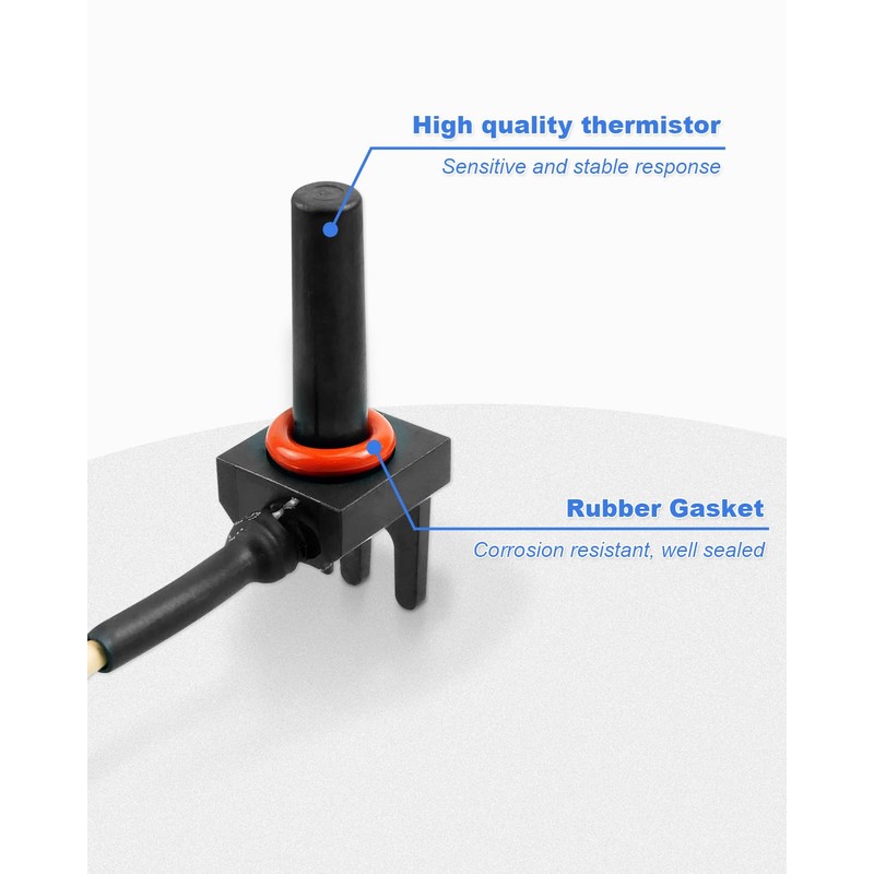 ULXIOM GLX-PC-12-KIT 10K Thermistor Temperature Sensor with 15-Feet Cable, Compatible