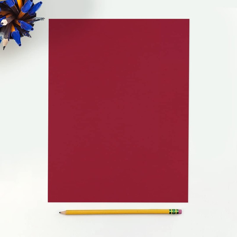 8 1/2 x 11 Cardstock - Garnet Red (50 Qty.)