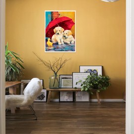 DIY 5D Diamond Art Painting Kits Full Drill, Crystal Rhinestone Embroidery Cross Stitch Craft Painting Pictures for Adults Kids, Canvas Dogs Painting by Numbers for Home Wall Decor - 30x40cm