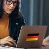 3x5 German Flag Sticker 3-Pack Made with Durable Waterproof Material