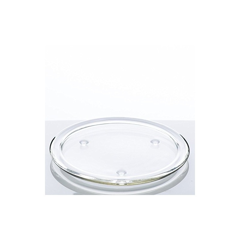Richland 8" Glass Pillar Plate Set of 8 Candle Coaster