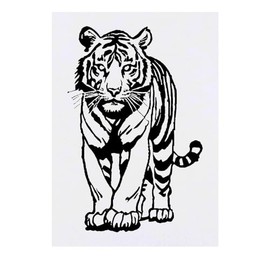 'Malayan Tiger' Temporary Tattoo - Water Resistant, Skin-Safe, Non-Toxic Transfer (TO00071373)