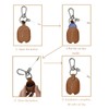 LVYOUME Premium Car Key Cover -nitial Letter Keychain| Leather Key