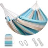 INNO STAGE Brazilian Hammock with Tree Straps, Carry Bag, Blue