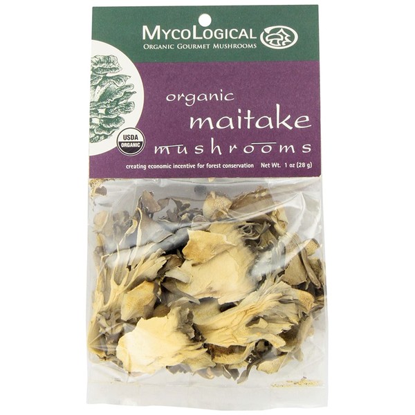 Mycological Dried Organic Maitake Mushrooms, 1 Ounce Package