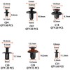 Autoam Plastic Rivets Bumper Clips, 455 Pcs 18 Types, Universal