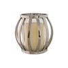PORTAVELA ACERO CRISTAL 14X14X14 CROMADO PLATEADO