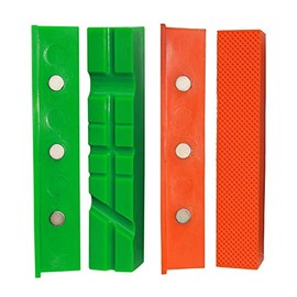 Soft Vice Protective Jaws | GRIP&BENDER 150 mm | Set of 4 | Magnetic | Protective Jaws Made of TPU Plastic | These Clamping Jaws Protect Your Workpiece | (158 mm)