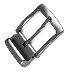 Belt Buckle 28 mm to 38 mm, Belt Buckle 35 mm Stainless Steel, Belt Buckle Stainless Steel Solid, Single Prong Square Belt Buckle for Men and Women, Replacement for Leather Belt, Ideal for DIY Belts,