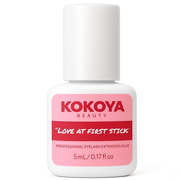 KOKOYA Beauty Professional Eyelash Extension Glue - 5mL Black Lash