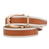 Tonywell Men's Leather Ratchet Belt, 1 3/8" Adjustable Dress Belt,