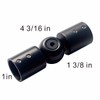 Window Corner Curtain Rod Connector: 2 PACK 1 Inch Adjustable
