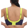 Elomi Women's Plus Size Energise Underwire Sport Bra, Navy, 42DD