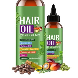  7-In-1 Batana Oil For Hair Growth With RosemaryOil,CastorOil,PumpkinSeedOil,Peppermint Oil,Biotin,Keratin,Quickly Absorbed And Deep Nourish Hair,Strengthen Hair Roots For All Hair Types