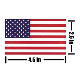 5 Pcs Reflective American US Flag Decal, Tactical USA Flag Sticker, Patriotic Stars and Stripes Stickers for Vehicles Car Window Bumper 2.5 x 4.5 Inch