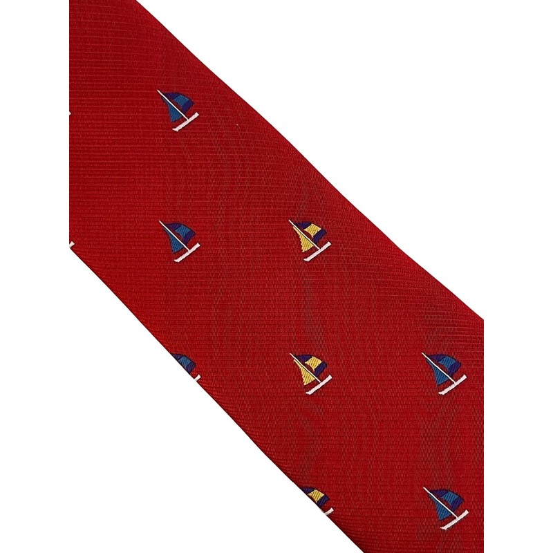 Frederick Thomas Nautical Sailing Yacht Design Tie, 8 cm Width,