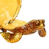 Tortoise Figurine Electroplated Turtle Jewelry Trinket Storage Box Ornament with