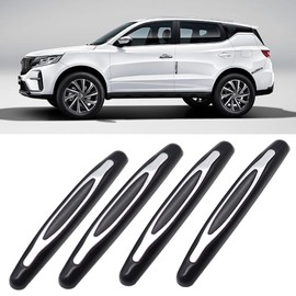 4 Pcs Car Door Edge Guards Car Side Door Protector Suitable for Various Car Pads Door Shock Absorbers-Black