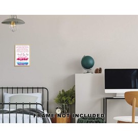 TJ Originals - Colossians 3:12-14 Christian Bible Quote Decor , As God's Chosen Ones Bible Verse Wall Print , Bible Quote 11 x 14 Wall Print , Inspirational Poster Gift for Family & Friends , Birthday Gifts for Women (Pink Flamingos)