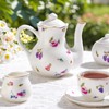 TUZT Porcelain Tea Set for Girls - White with Floral