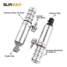 Intake & Exhaust Camshaft Position Actuator Solenoid Valve Replacement for Chevy Cobalt, HHR, Malibu, Equinox, GMC Terrain, Pontiac G6 & more GM Vehicles - 2.0, 2.2, 2.4L, Replaces 12655421,12655420